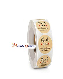 500pcs Thank You Sticker Labels For Baking Packaging, Wedding Gifts Decor, Jar, Storage Box, Canister 2.5cm