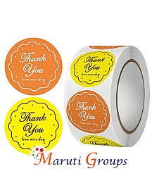 500pcs Thank You Sticker Labels For Baking Packaging, Wedding Gifts Decor, Jar, Storage Box, Canister