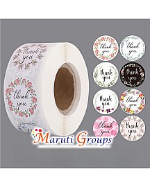 500pcs Thank You Sticker Labels For Baking Packaging, Wedding Gifts Decor, Jar, Storage Box, Canister