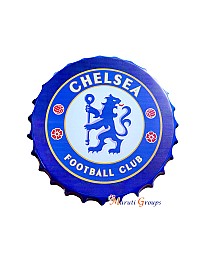 Chelsea Vintage Bottle Cap / Beer Premium Quality Vintage Style Metal Bottle Cap Bar Sign Size - 41cm