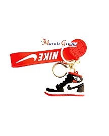 Nike Shoes Ball Keyring - Red Color