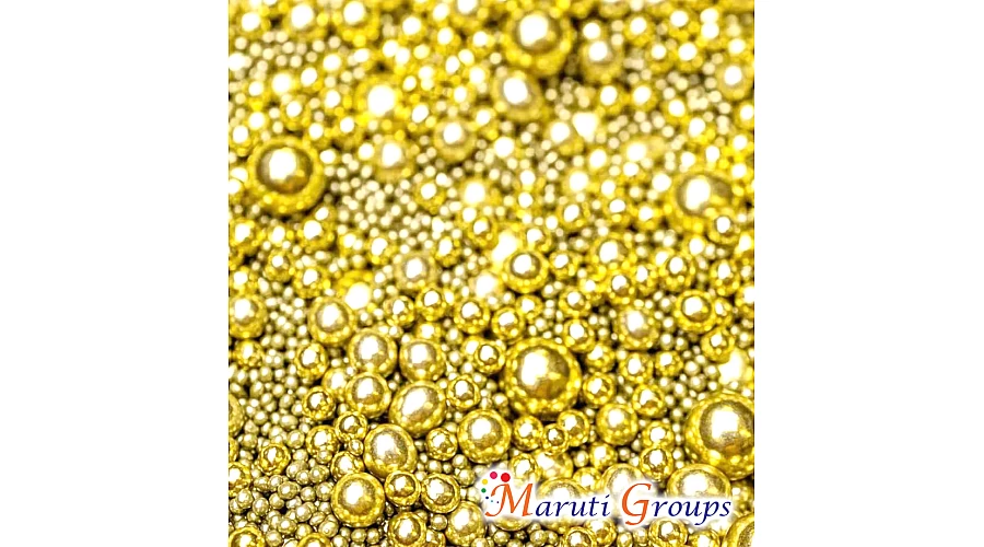 Metallic Dragees Gold Pearl Sprinkles Mix - 135g